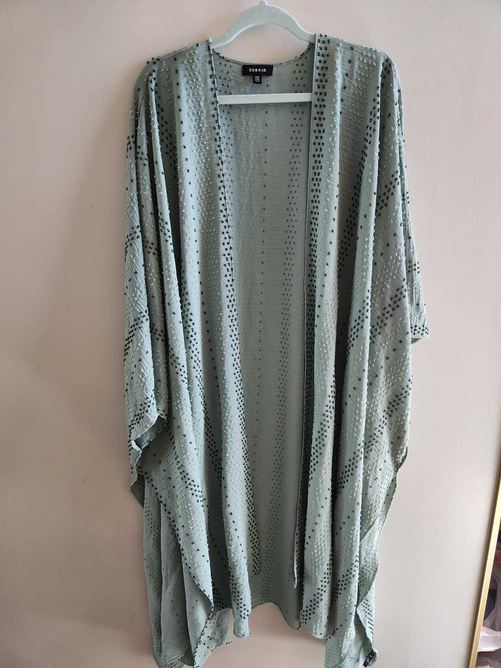 Torrid Green Ruana/Kimono/Cover Up, One Size, Great Condition